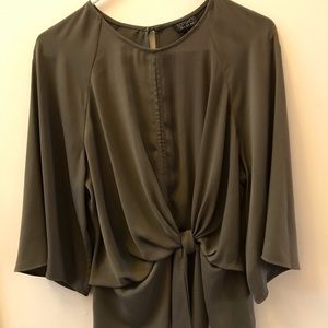 Top Shop slouchy knot front top